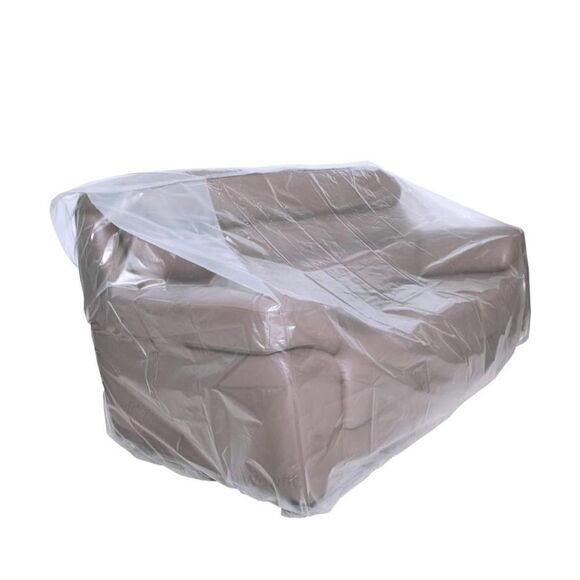 New Wowfit Furniture Cover Plastic Bag (Sofa) 92W x 42D x 62/41H Inches Storage - Picture 5 of 5